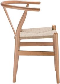 img 3 attached to 🪑 Stylish and Versatile: Poly and Bark Weave Chair in Natural - Perfect Blend of Comfort and Elegance