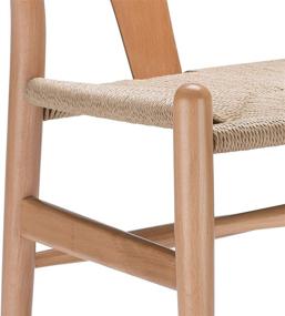 img 1 attached to 🪑 Stylish and Versatile: Poly and Bark Weave Chair in Natural - Perfect Blend of Comfort and Elegance