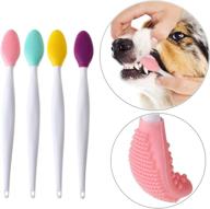 🐱 antoll pets silicone soft head toothbrush: optimal dog and cat teeth cleaning for enhanced health care (4-pack) logo