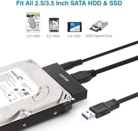 img 3 attached to 💻 Unitek SATA to USB 3.0 Converter: Universal 2.5/3.5 SATA HDD/SSD Adapter with Power Adapter