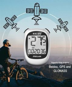 img 3 attached to MEILAN M3 Mini GPS Bike Computer: Speedometer, Wireless Cycling Computer, Bicycle Odometer, Waterproof Bike Speedometer and Odometer, Waterproof Bicycle Computer with Backlight for Road Bike MTB