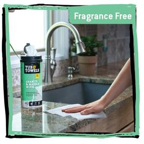 img 1 attached to 🧽 Tub O Towels Granite, Tile, and Marble Cleaning Wipes - Clean, Polish, and Seal, 2-Pack, 40 wipes per tub