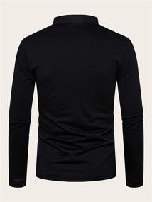 img 3 attached to 👔 Black Men's Romwe Pullover Shirt with Sleeves - Enhancing SEO