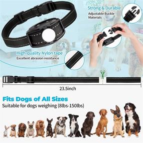 img 1 attached to iTecFreely Bark Collar - Rechargeable Anti Bark Collar for Large Small Medium Dogs - Smart No Bark Control Collar with Electric Shocks - Safe and Humane Auto Bark Correction Collar