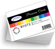📇 5x7 heavyweight white cardstock - 100 sheets, 80lb (216gsm) - perfect for cards, invitations, diy art projects logo