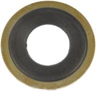 🔌 dorman 65274 oil drain plug gasket - pack of 2, metal and rubber composite material logo