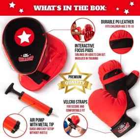img 3 attached to 🥊 The Ultimate Punching Bag Set: Easy Assembly for Kids 3-10, Includes Boxing Gloves, Focus Pads, and Toys for 7-Year-Old Boys