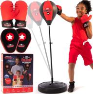 🥊 the ultimate punching bag set: easy assembly for kids 3-10, includes boxing gloves, focus pads, and toys for 7-year-old boys logo