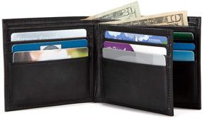 img 2 attached to 💼 ID STRONGHOLD Leather Bifold Wallet - Enhanced Security