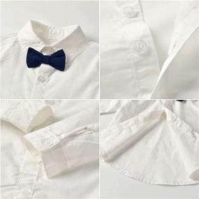 img 1 attached to Tuxedo Button Up Suspender Wedding Clothes