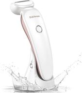 women's electric razor - painlessly trim bikini, legs, arms, & armpits - cordless, wet/dry operation logo