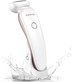 img 4 attached to Women's Electric Razor - Painlessly Trim Bikini, Legs, Arms, & Armpits - Cordless, Wet/Dry Operation