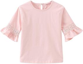 img 4 attached to Discover the Perfect Little Princess Blouses for Your Colorful Childhood - Girls' Clothing and Tops, Tees & Blouses