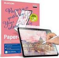 экранная защита "premium elecom pencil-feel" для ipad air 4 (10,9 дюйма) и ipad pro 11'' - предназначена для рисования, сделана в японии, легкая установка - плавность 80. логотип