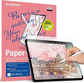 img 4 attached to Экранная защита "Premium ELECOM Pencil-Feel" для iPad Air 4 (10,9 дюйма) и iPad Pro 11'' - предназначена для рисования, сделана в Японии, легкая установка - Плавность 80.