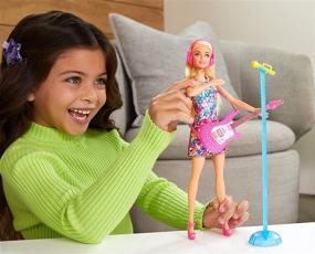 img 3 attached to Barbie 11.5-Inch Light-Up Microphone with Accessories