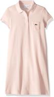 lacoste little girls solid dress: stylish and comfortable girls' clothing logo