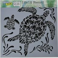 🎨 creative stenciling with crafters workshop tcw610 template turtles: unleash your artistic skills with quality painting, drawing & art supplies логотип