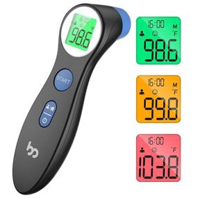 img 4 attached to 🌡️ Femometer Touchless Thermometer: Accurate Non-Contact Digital Fever Forehead Thermometer for Adults and Kids, Perfect for Home and Family - Black