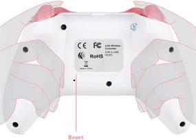 img 2 attached to TechKen Wireless Controller for Xbox One: 2.4GHZ Gamepad Compatible with Xbox One S/X PC (Pink) - Ultimate Gaming Control!