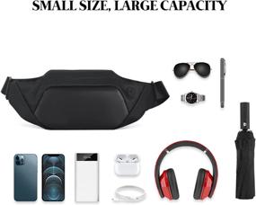 img 1 attached to Bluetooth Programmable LED Fanny Pack with Full-Color Screen - Travel Waist Bag for Men and Women, Single Shoulder Bag