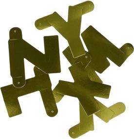 img 1 attached to 🔢 Набор "Beistle" с золотыми дизайнерскими буквами и цифрами размером 4,5 дюйма