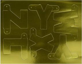 img 2 attached to 🔢 Набор "Beistle" с золотыми дизайнерскими буквами и цифрами размером 4,5 дюйма