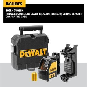 img 3 attached to 🔴 DEWALT DW088K: Red Beam Cross Line Self-Leveling Line Laser for Accurate Alignment