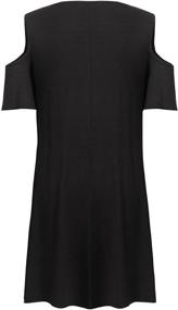 img 1 attached to Womens Casual Short Sleeve Shoulder Women's Clothing and Dresses