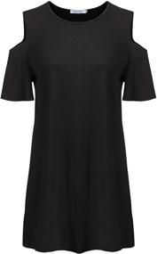 img 2 attached to Womens Casual Short Sleeve Shoulder Women's Clothing and Dresses