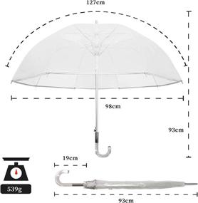 img 3 attached to 🌂 Clear Transparent Bubble Umbrella by Lejorain