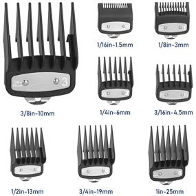 img 2 attached to 🔌 YINKE Clipper Guards Premium for Wahl Clippers Trimmers - 8 Cutting Lengths from 1/16” to 1” - Fits All Full Size Wahl Clippers (Pack of 8)