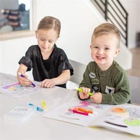 img 1 attached to 🖍️ Modfamily Glide Sticks - Set of 6 Bright Gel Crayons: Washable, Non-Toxic Fun