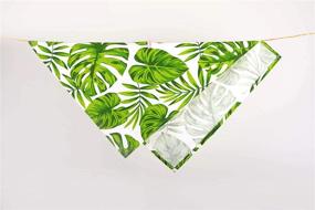 img 2 attached to Premium 100% Cotton Monstera Hand Towel Set - Kitchen Dish Towel, Tea Towel & Flour Sack Towel (Pack of 4)