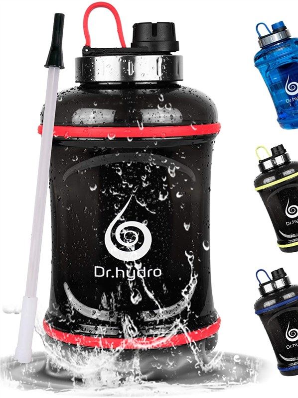 dr hydro fitness leakproof reusable workout red 로고