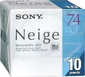 img 1 attached to 🎵 Sony Neige Series MiniDisk 74 Minute 10-Pack Recordable MDs