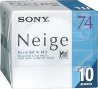 🎵 sony neige series minidisk 74 minute 10-pack recordable mds logo