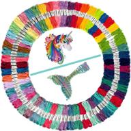 embroidery thread unicorn mermaid palettes logo