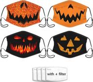 halloween reusable bandanas washable adjustable logo