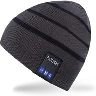 🎧 winter unisex bluetooth beanie hat with wireless headphone headset earphone stereo speaker mic hands-free - ideal for outdoor sport, skiing, snowboarding, skating, hiking, and camping logo