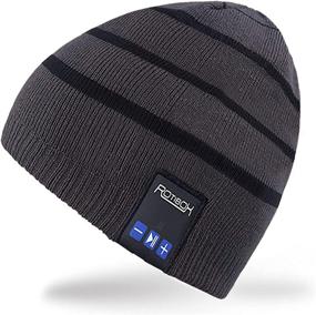 img 4 attached to 🎧 Winter Unisex Bluetooth Beanie Hat with Wireless Headphone Headset Earphone Stereo Speaker Mic Hands-Free - Ideal for Outdoor Sport, Skiing, Snowboarding, Skating, Hiking, and Camping