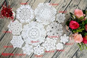 img 3 attached to ❄️ Cotton Crochet Snowflake Doilies by TOSEEY