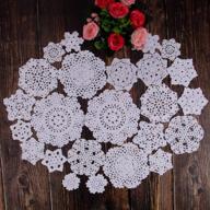 ❄️ cotton crochet snowflake doilies by toseey логотип