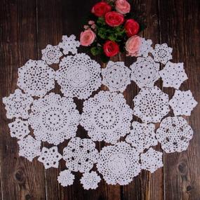 img 2 attached to ❄️ Cotton Crochet Snowflake Doilies by TOSEEY