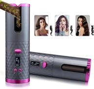 💁 sulela cordless automatic hair curler: wireless rechargeable curling iron with adjustable temperature & timer settings, portable rotating ceramic barrel wand for hair styling logo