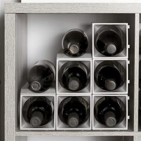 img 2 attached to 🍷 Stakrax Stackable Modular Wine Rack - Set of 30 Bottles (25 Modules, 5 Top Plates) in Silver - Efficient Storage and Organization Solution with Easy Assembly