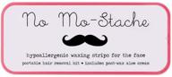 shark tank featured: no mo-stache portable bikini wax hair removal kit (24 single strips) logo