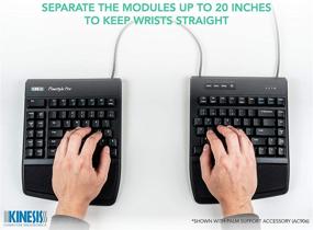 img 2 attached to Enhance Comfort and Productivity with KINESIS Freestyle Pro Ergonomic Split Mechanical Keyboard - KB900-brn