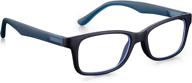 blue light blocker glasses for children age 5-15 logo