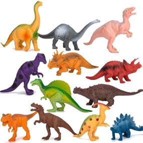 img 4 attached to 🦖 Kimicare Dino Educational Stegosaurus Triceratops Monoclonius
